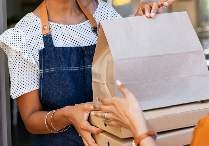 Customers pick up an order — More business for your quick serve spot, coffee shop, full service restaurant or food truck